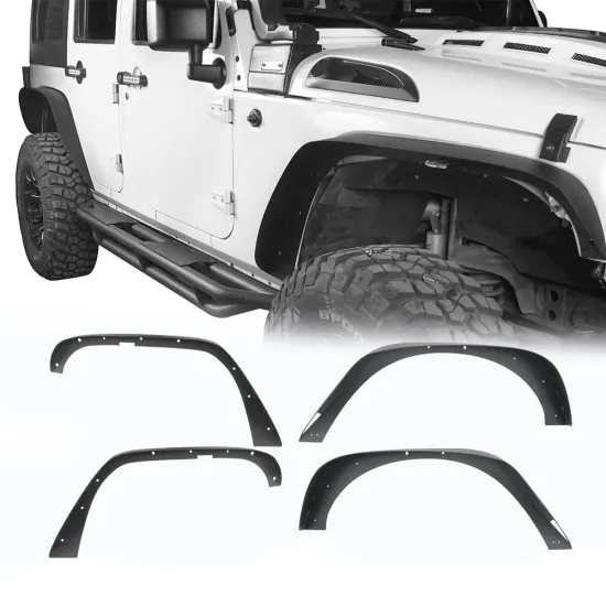 Sunz Manufacturer 4x4 Modified Textured Black Fender Flare for Jeep Wrangler JK 2007-2018