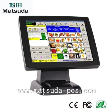 3G EPOS 15 inch all in one Touch Screen pos terminal machine with free windows 7 system