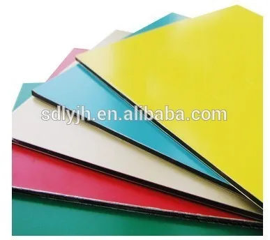 Metal Panel Material sunshine-bond ACM ACP bright silver both side coated