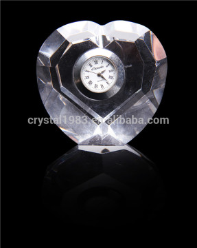 2016 The Most Popular Heart Shape Crystal Clock for Wholesale