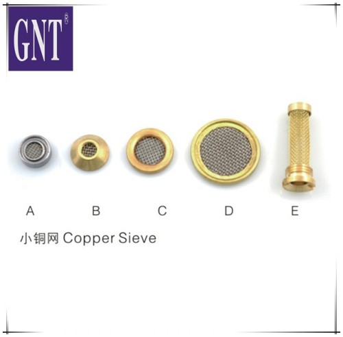 excavator parts copper sieve strainer