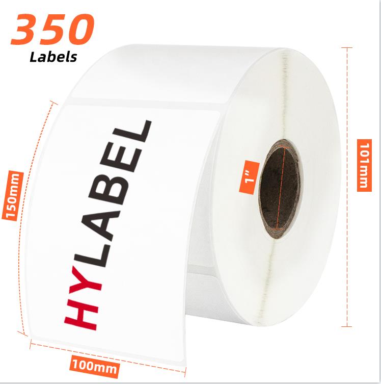 Printer Compatible 4x6 Inch Self Adhesive Direct Thermal Sticker Paper Printed Shipping Label