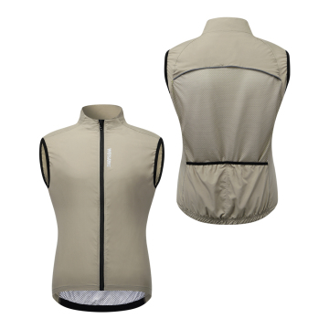 WOSAWE Men Lightweight Windbreaker Vest for Cycling