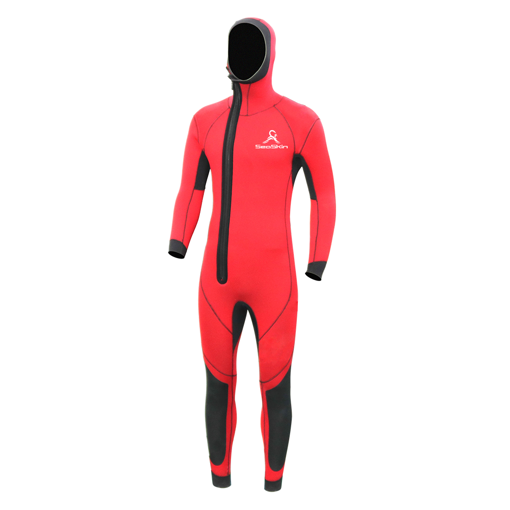 Seaskin herrar 6/5 / 4mm Hooded Front Zip Fullsuit