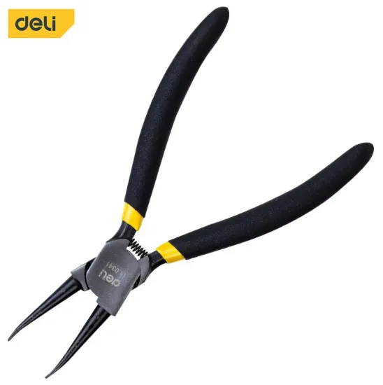 Deli EDL0341 Tools internal inner long-nose 7inch circlip plier