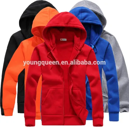 TD51 500g white zipper sweater wholesale thick hoodies