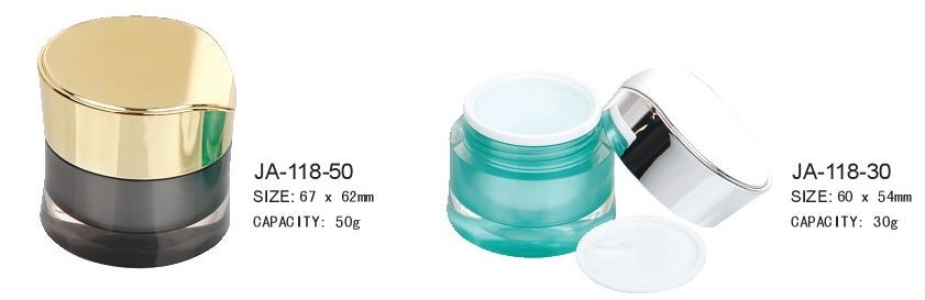 Cometic Packaging Empty Round Acrylic Cosmetic Jar JA-118