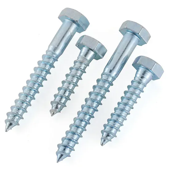 Zinc Plated Hex Head Coach Screws