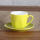 3OZ Lemon espresso cup and saucer
