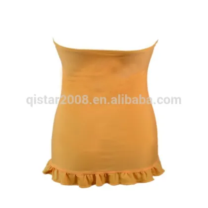 2014 welcome yellow two pieces swimsuits with removable cup