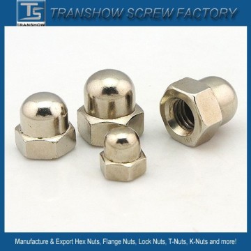 M3-M16 Chrome Finished Domed Cap Nuts