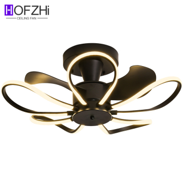 Zhongshan Manufacturer Modern Black Ceiling Fan Light