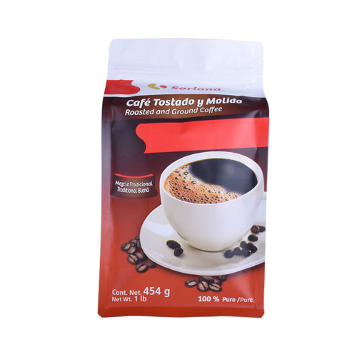 Exquisite Ziplock-Top-Kaffeetaschen flacher Bottom-Beutel