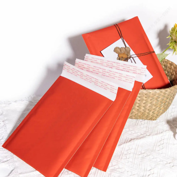 Waterproof Red Kraft Paper Bubble Envelope Express Bag