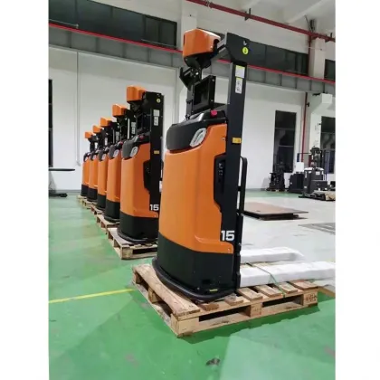 1.4T Electrical Automatic AGV Stacker for Narrow Aisle Driving