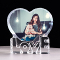 Love Heart Crystal Photo Frame Personlig bildram