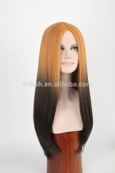 MFW-0091 Top New beauty long synthetic fashion source hair wig, gradient color wig