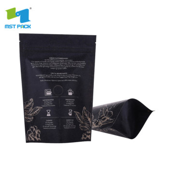 digital printed biodegradable plastic stand-up pouches bag with zipper