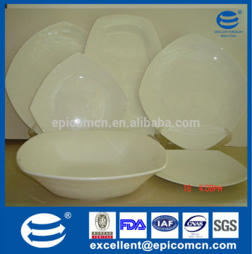 Wholesale White Square bone China Dinner Plates For Kitchen
