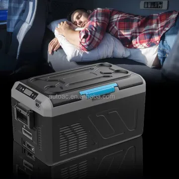 12/24V Solar Battery Camper Refrigerator for Caravan and Outdoor Camping - 32L Car Cooler Box
