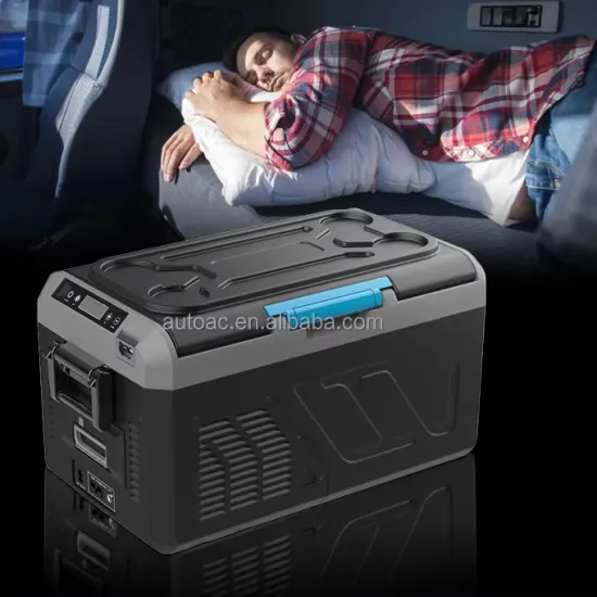 12/24V Solar Battery Camper Refrigerator for Caravan and Outdoor Camping - 32L Car Cooler Box