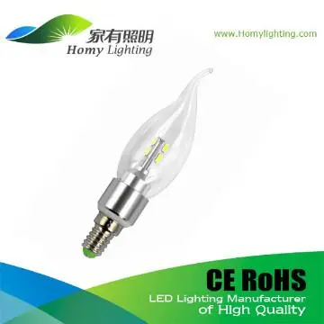 rechargeable led candle 3w