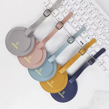 Multicolor Waterproof PVC Leather Luggage Tags with Custom Logo