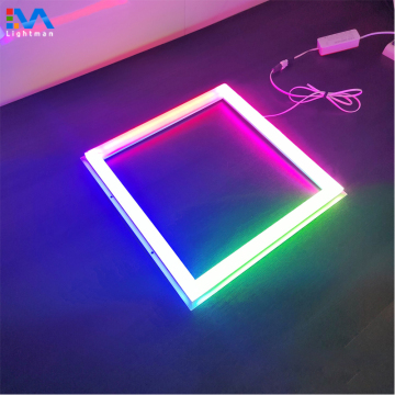 40W 60X60 สีขาวเฟรม SMD2835 ไฟเพดานกรอบไฟ LED หลายสี