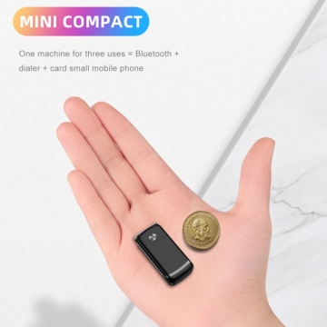 ULCOOL F1 Super Mini Flip Phone 1.08 Inch MTK6261D GSM 800mAh