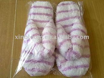 pink plush slipper