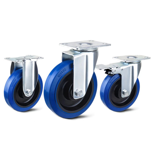 High quality elastic rubber with PP core casters