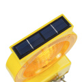 road construction solar traffic barricade warning lights