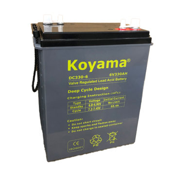 AGM Deep Cycle Battery 6V 330AH - Mesin Pembersihan UPS Penyimpanan Bateri DCG330-6