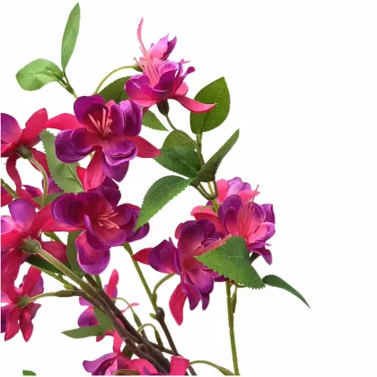 Artificial Redbud Blossom Tree Stem with Silk Bauhinia Bakeana