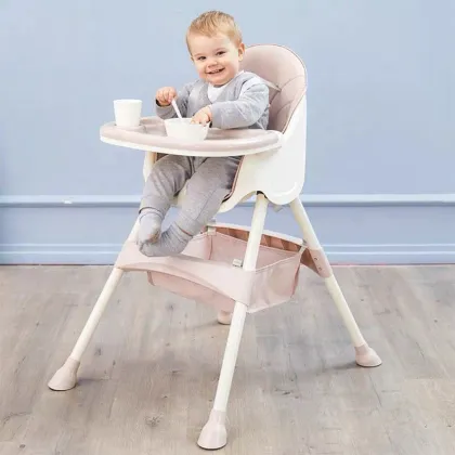 Versatile Kids Dining Chair: Foldable Baby Feeding Chair & Baby Rocker Combined