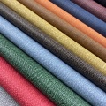 Eco Friendly Linen Cloth Pattern Leather for Bags