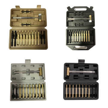 Roll Pin Punch Repair Kit: Brass and Steel Models with Steel Hammer