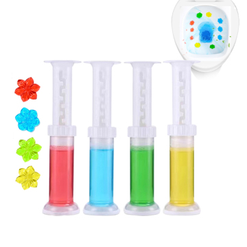 Flower Toilet Bowl Stamp Scented Deodorizer Drops Aromatic Air Freshener