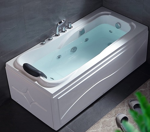 Massage Bathtub with Panel Pillow