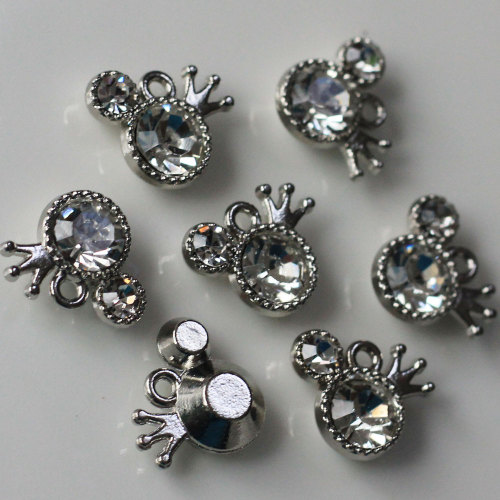 Strass petite tête de souris pendentifs à breloque fabrication de bijoux accessoires de bricolage faits à la main