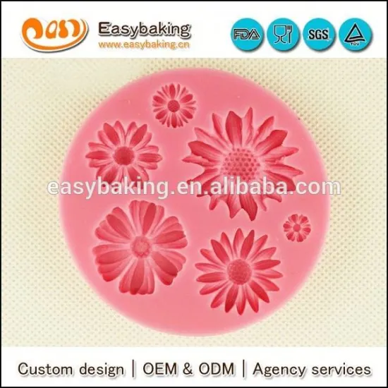 Wholesale custom 3d flower silicone soap molds