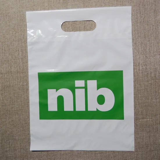 fold over die cut handle bag