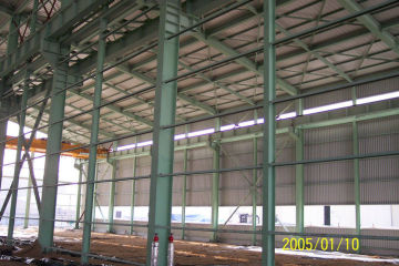 S235jr Steel Structure Workshop , Color Corrugated Steel Sheet