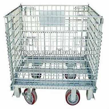 steel storage container pradctical supermarket store cage