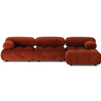 Modern Minimalist Luxury Italian Living Room Sectional Sofa - Rich Furniture