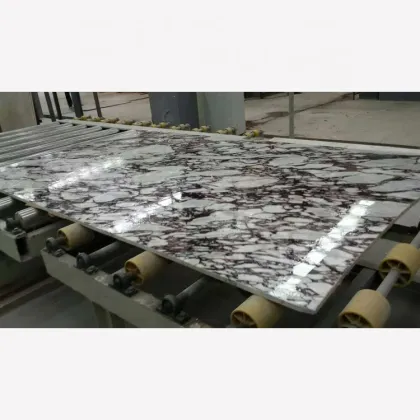 Top Italian Calacatta Viola Red Marble Stone Slab