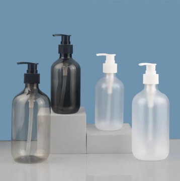 Round Empty Shampoo Pump Lotion Bottle