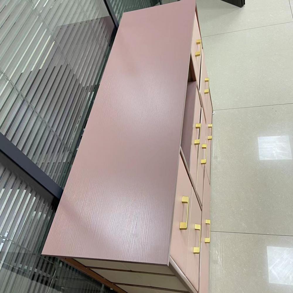 Mga Pink Pu Drawers Storage Drawer Dresser