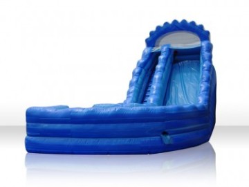18ft Blue Marble Rapids Curvy Wet-Dry Slide (XZ-SL-027)