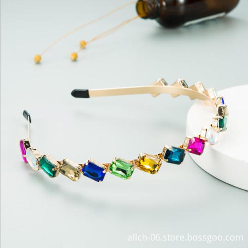 Luxury Handmade European Vintage Rhinestone Crystal Hairband for Women - ALLCH 2023